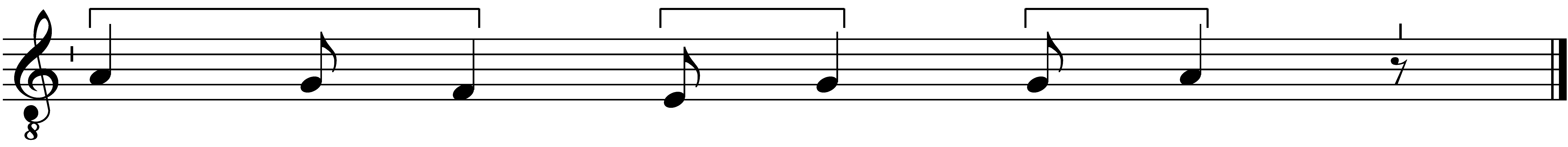 Refrain musical notation